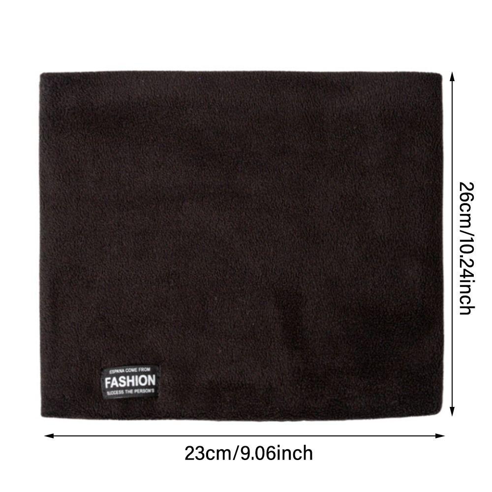Double-Layer Fleece Neck Warmer for Men Thick Warm Fleece Lined Thermal Scarf  for Cold Weather