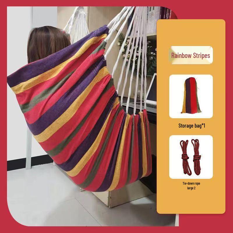 Indoor Hanging Chair Swing for Students – Children's Bedroom Door Frame Hammock, Dormitory Swing, or Courtyard Cradle Seat