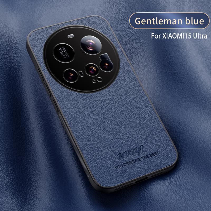Luxury Business Leather Soft Frame Magnetic Cover For Xiaomi 15 Ultra Xiaomi15Ultra 5G Phone Cases Capa