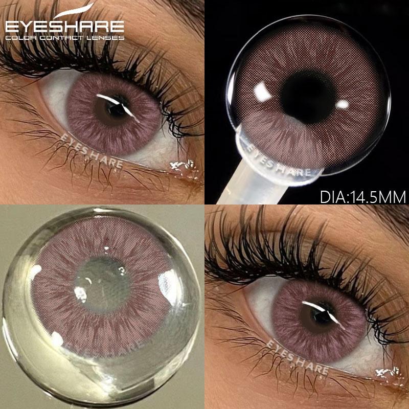 

1 Pair Color Contact Lenses For Eyes Natural Colored Lenses Blue Eye Lenses Gray Pupils Lens Yearly Multicolored Lenses