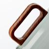 400ml High Borosilicate Glass Coffee Mug With Walnut Wooden Handle Heat-Resistant Tea Mug Breakfast Milk Coffee Cups and Mugs