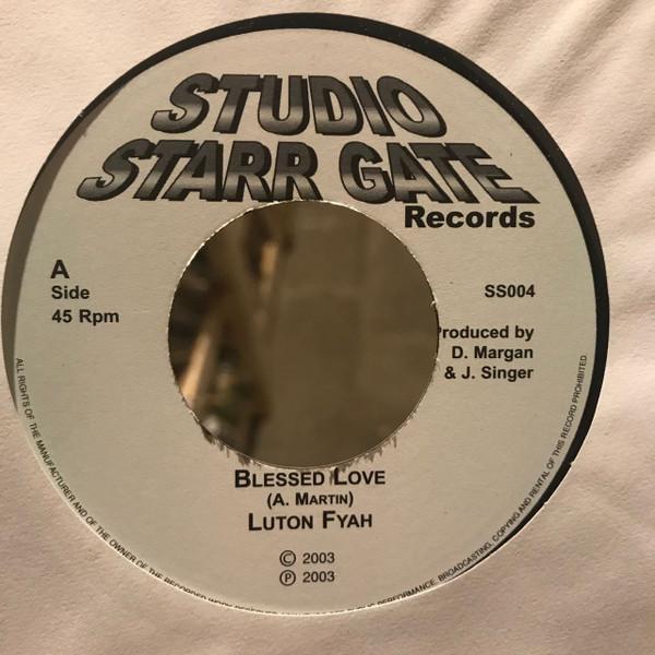 

7inch Record LUTAN FYAH Blessed Love SS004 Studio Starr Ga 2003 UK Reggae Ska Dub Used