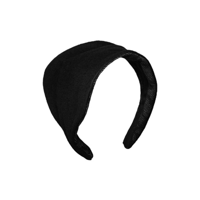 Brown Hat [serre-tete] Folding Fascinator - Black