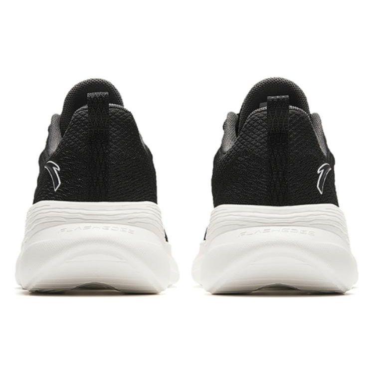 Anta Round Toe Lace-Up Shock Absorbing Wear-Resistant Low-Top Training Shoes Women Sneakers Black 122417790-3