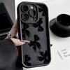 Cute Bow Pattern Silicone Soft Phone Case For iPhone 17 16 15 14 13 12 11 Pro Max 17 Air 16E XS X XR 7 8 Plus Shockproof Cover