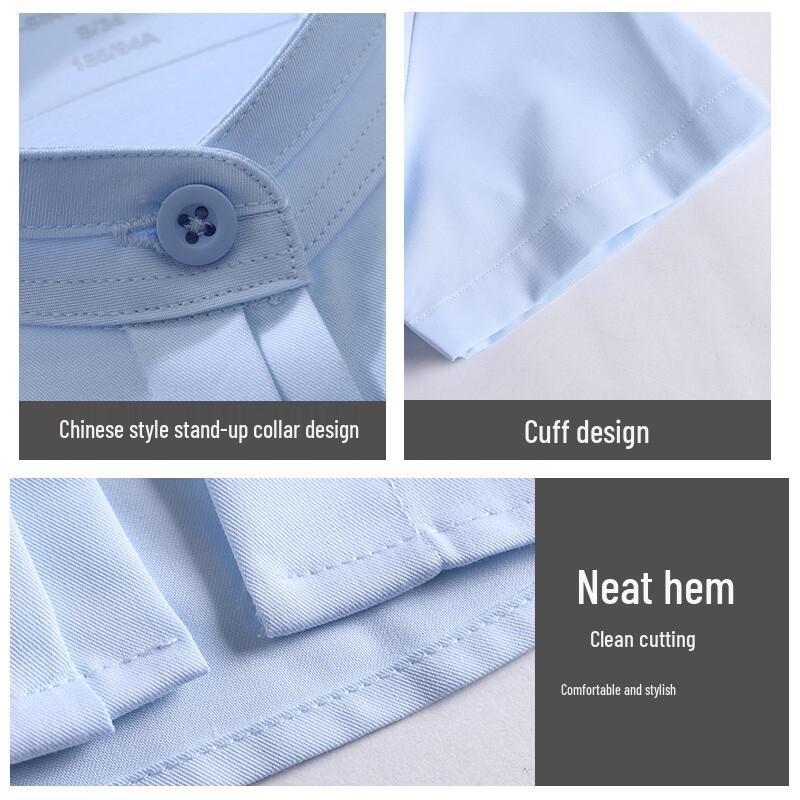 Tluoman Unisex Wrinkle-Resistant Short-Sleeve Work Shirt