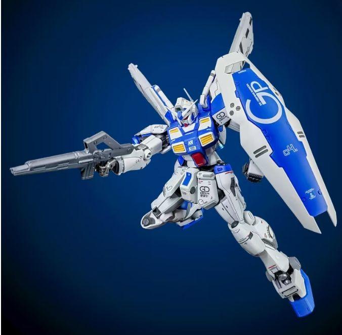 NEW Re1/100 Gp04 Figure Gerbera Gp04 Action Figure Pvc Statue Water Supply Sticker Luxury Bracket Finished Mecha Toy Collection