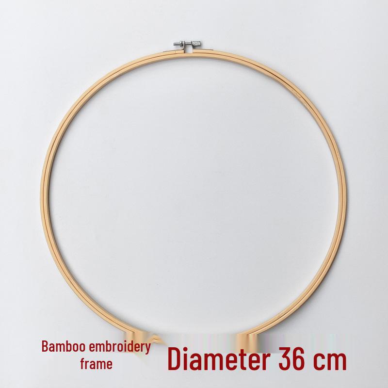 Modern Minimalist Bamboo Embroidery Hoop - Circle Frame for Cross Stitch & DIY Projects