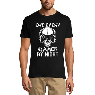 Men's Graphic Dad by Day Gamer by Night - Gaming Shirt for Fathers