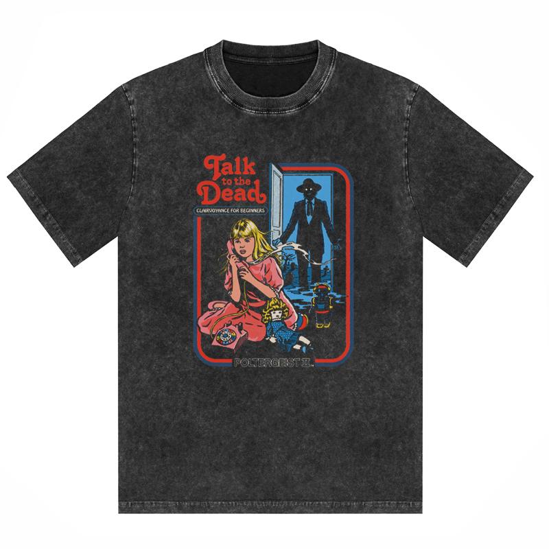 

Серия комиксов ужасов Давайте посадим волшебный сад Футболки с принтом Винтажные футболки из стираного хлопка Подарочная одежда на Хэллоуин 2XL