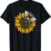 Bumblebee Sunflower Springtime Save The Bees Honeybee T-Shirt