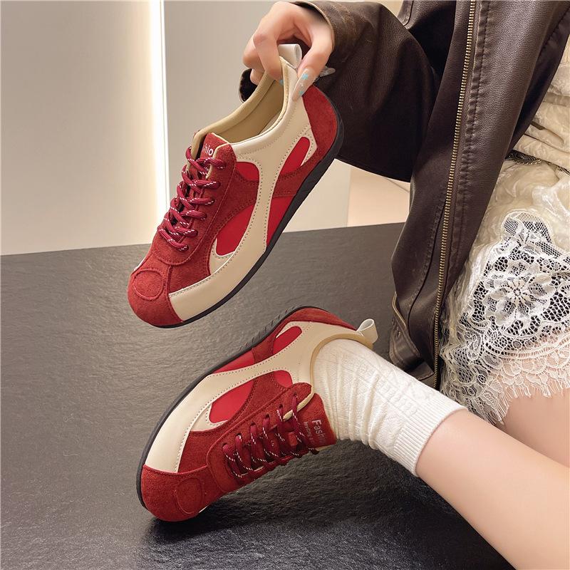[Fanfna] Retro German Training Shoes Women's 2025 Autumn New Fashion Classic Soft Sole Comfortable Sports Forrest Gump Shoes