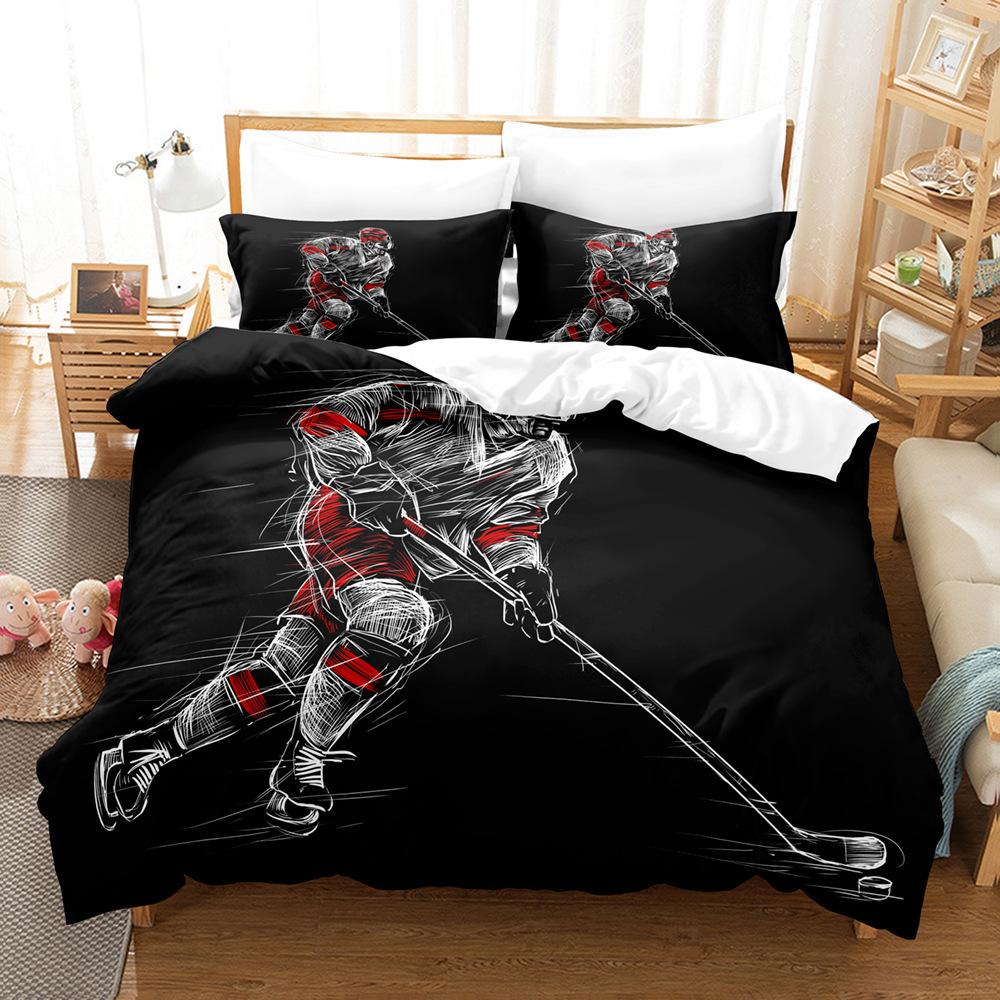 Passionate Sports 3D Printed Bedding Set Cozy Duvet Cover King Queen Twin Single Size Birthday Gift Boy Kid Bedroom Decoration