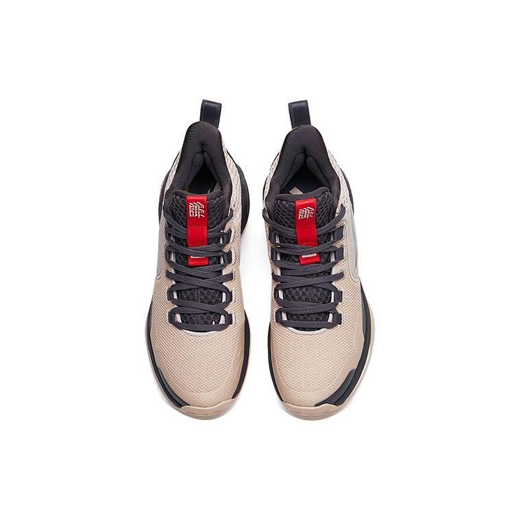 Anta Shape 3 Nitrogen Technology Non-Slip Wear-Resistant High-Top Basketball Shoes Men Sneakers Pink Gray 112211601-5