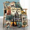Adventure Biker Theme Customize Your Name Home Blanket S Comfortable Soft Lightweight Multipurpose Blanket For Picnics Sofas Offices Beds Living Rooms
