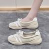 Sneakers Women's Spring 2025 New Korean Version Vibe Style Little White Shoes Lightweight Soft Sole with Skirt Forrest Gump Training Shoes