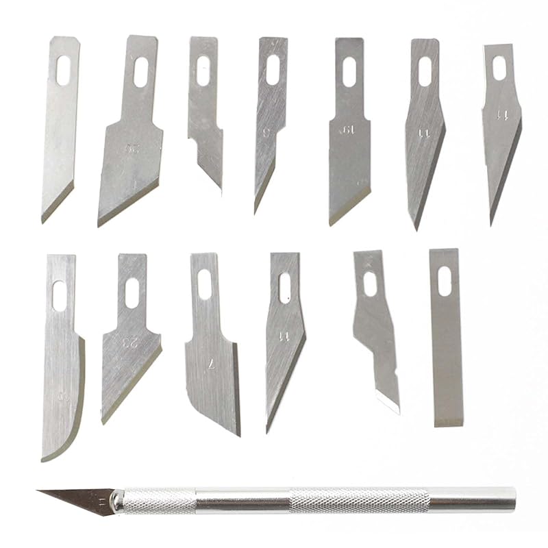 

EsiFare design knife art knife craft cutter high hardness paper cut chisel with cap art supplies For erasers, stamps, wood, cutouts, plastic models,