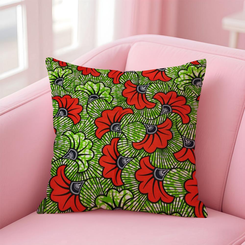 Bunte A-Afrikanische Stil Drucke Kissenbezug Bequemer Wende-Kissenbezug Ideal für Auto Sofa Schlafzimmer & Mehr