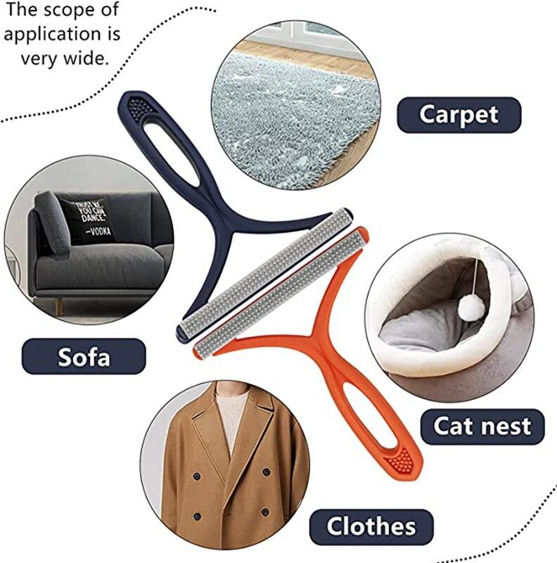 1 Stück doppelseitiger Tierhaarentferner, Fusselentferner, sauberes Werkzeug, Rasierer, Pulloverreiniger, Stoffrasierer, Schaber für Kleidung, Teppich