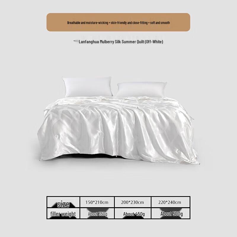 

Mercury Home Textiles Tussah Silk Summer Cooling Comforter