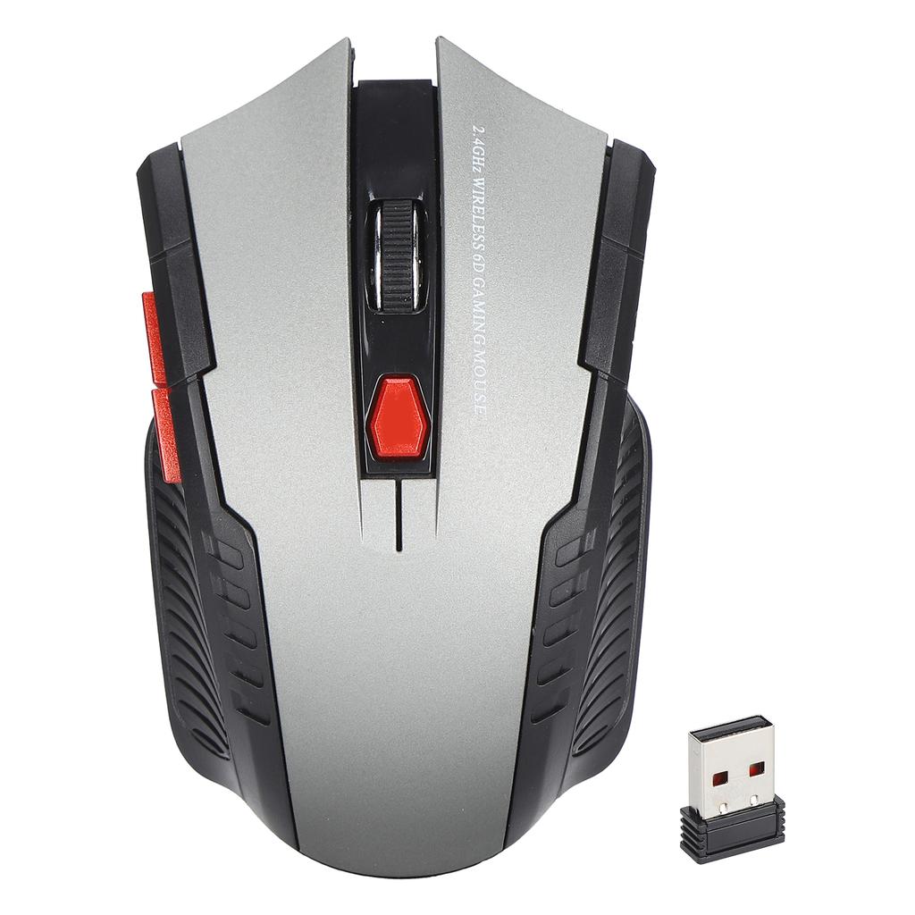 Game Mouse Smart Slim Mini Portable 2.4G Cordless Mouse with USB Receiver for Office Laptop