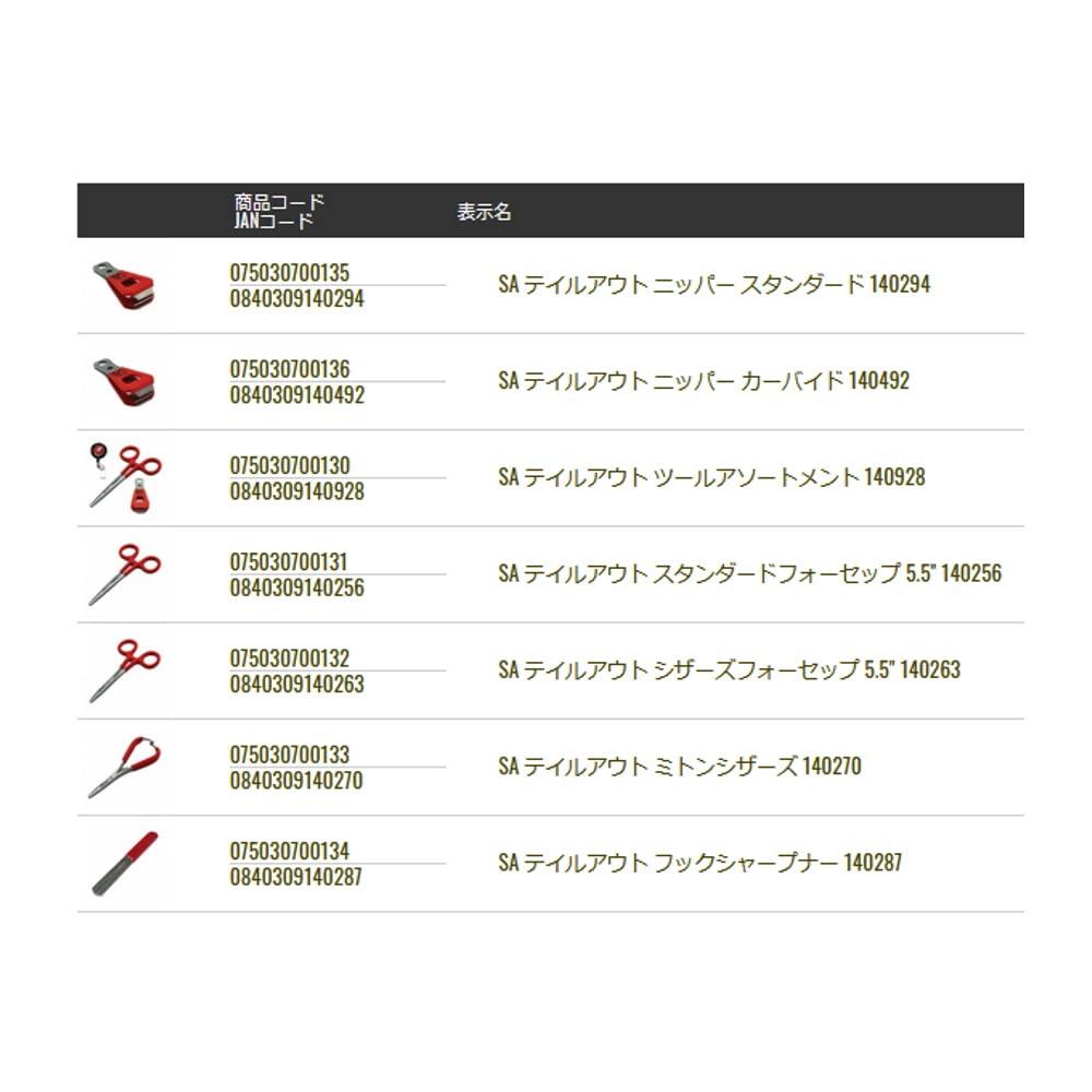 TIEMCO SA Tailout Mittens Nůžky 140270 Červené