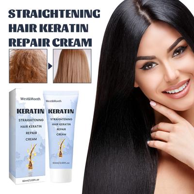 Keratin Smoothing Care Cream Repair Silk Smoothing Dye Hair Care Moisturizing and Hydrating Hair Mask