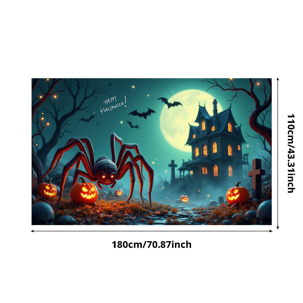 Holiday Banner Lanterns Party Prop Halloween Decor Dark Theme Scary Prop For Night Event Haunted House Holiday Event