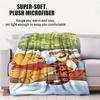 Winnie the Pooh Tigger&Piglet Are Sitting On a Tree Print Blanket Soft Multifunctional Decortive Universal Throw Blankets Gift