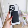 Magnetic Card Slot Clear Phone Case For iPhone 16 Pro Max 15 14 Pro 13 12 11 for Magsafe Shockproof Metal Lens Frame Protection Cover