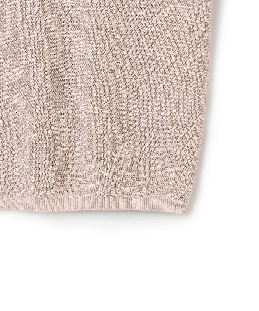 Nitied Coolever Round Short Sleeve Knit Tee Pink