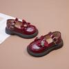 Spring New Temperament Diamond Princess Shoes Korean Style Fashion Soft Bottom Girls Leather Shoes