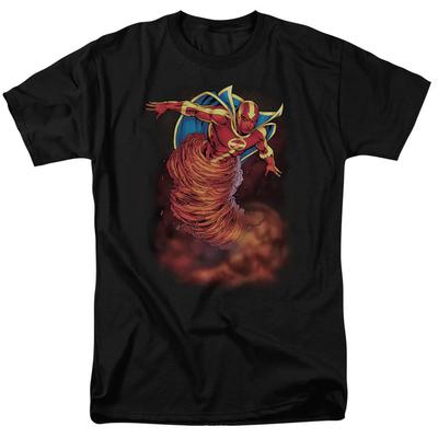 Justice League Of America Tornado Cloud Mens T Shirt Black Officially Licensed