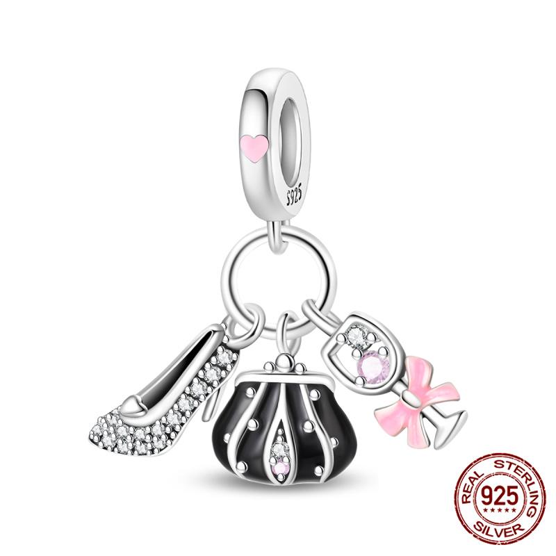 New In Original Charms Copper Love Glow-In-The-Dark Charms Beads Fits 3Mm Original Bracelet For Women Diy Fine Jewelry Gifts