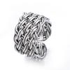 New Arrival Silver Color Trendy Thai Silver Flower Ladies Finger Rings Jewelry For Women Open Ring Never