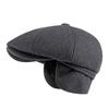 Autumn Winter Octagonal Hat British Woolen Hat Warm Ear Protection Beret Men Newsboy Cap Gatsby Painters Hats Gorro Hombre Boina