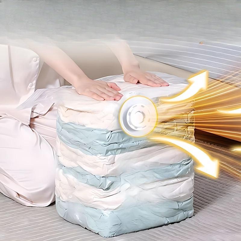 Вакуумные компрессионные мешки Мешки для хранения одежды Утолщенные мешки для организации одежды и одеял Хлопковые одеяла Герметичные дорожные мешки small 516₽