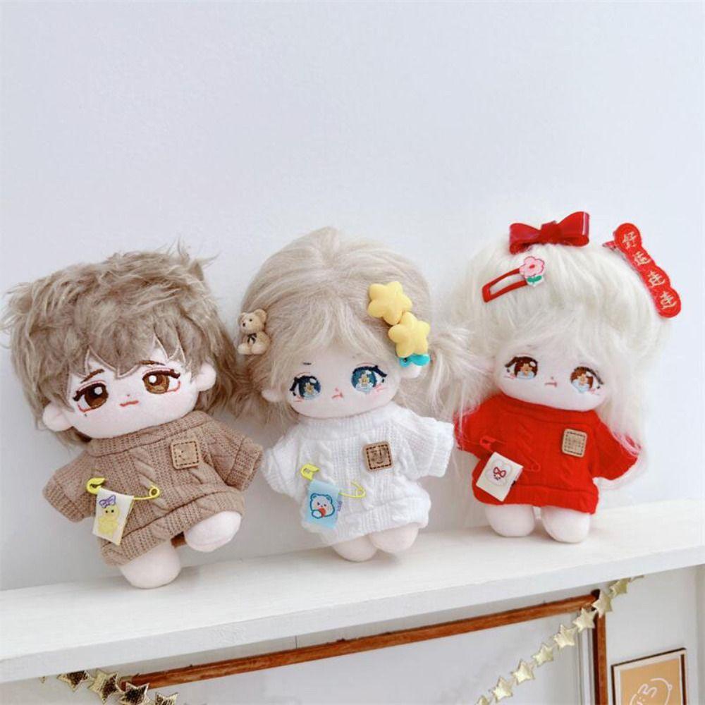 Winter Doll Sweaters New Year Red Warm Tops Clothes Accessories  10cm Cotton Doll/Idol Dolls