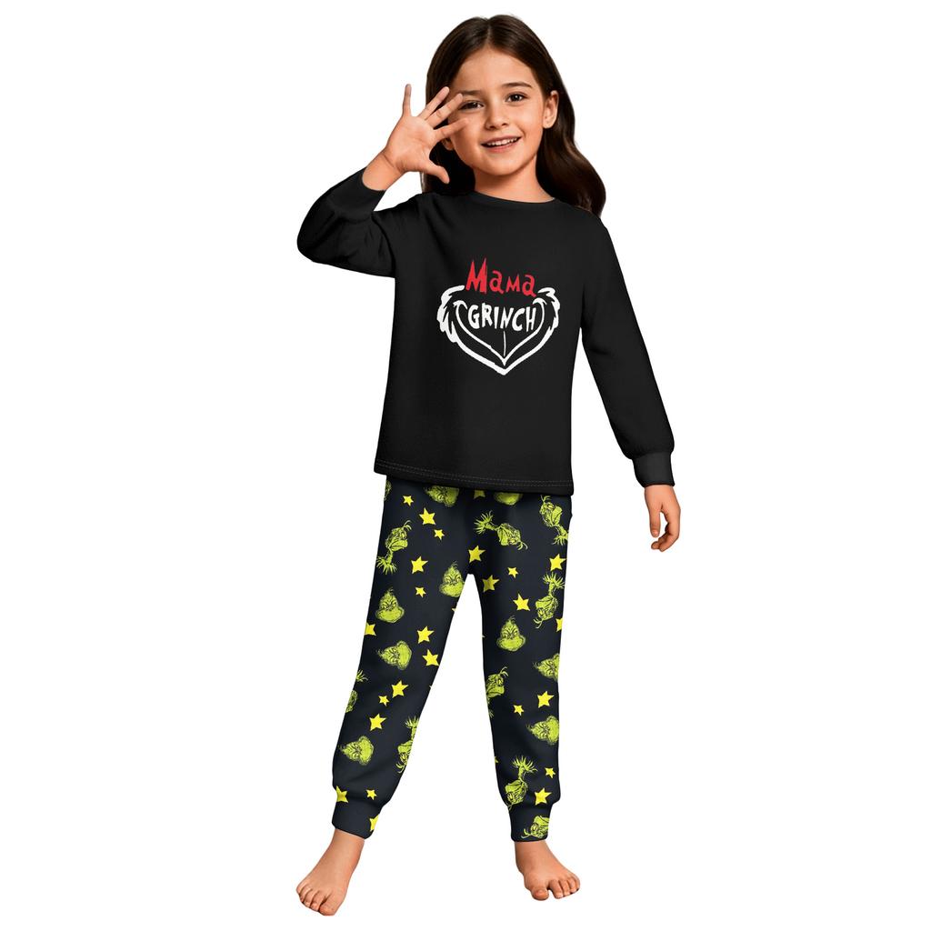 Children's  Boys And Girls Thin Two-piece  Long-sleeved Pants Two-piece