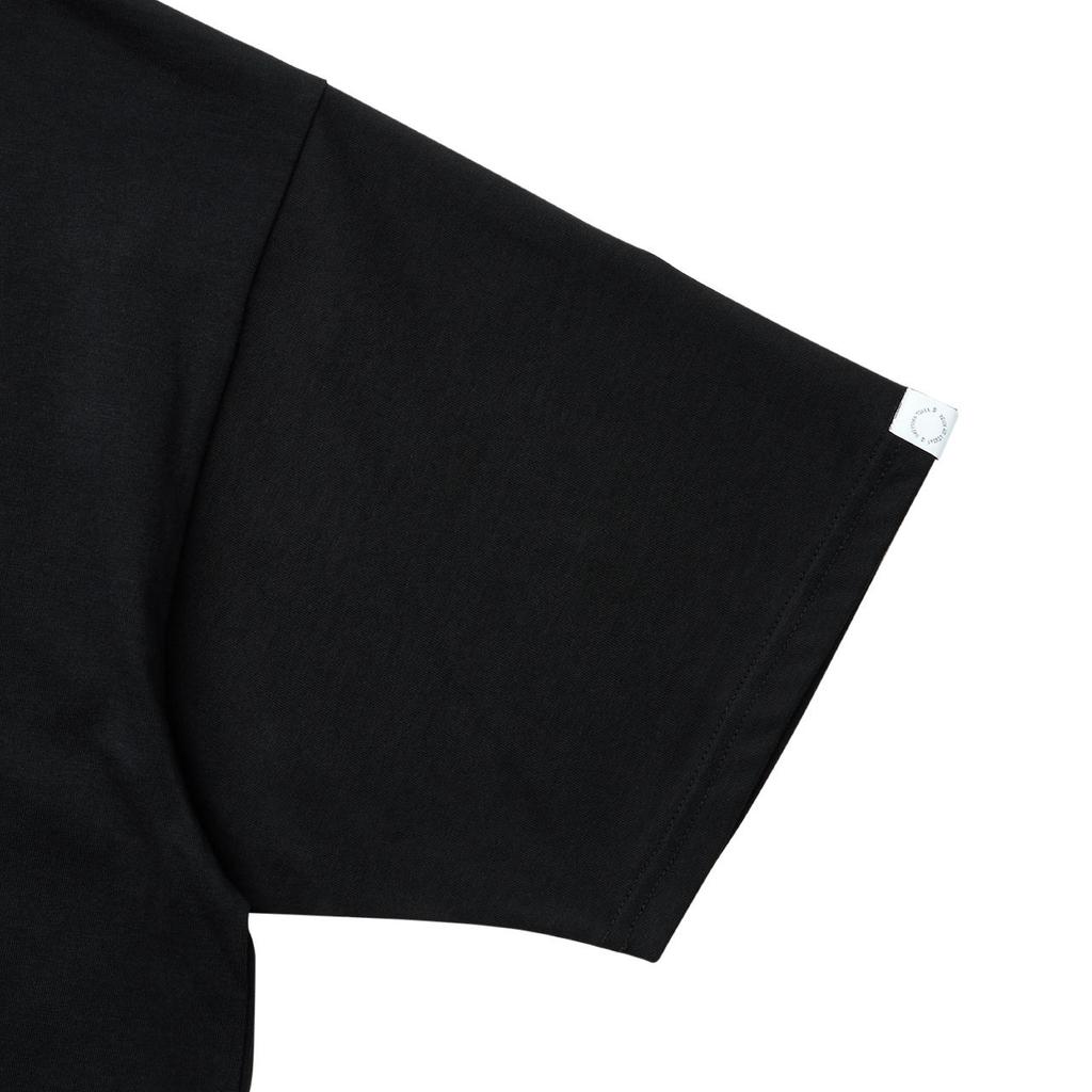 ONITSUKA TIGER Comfortable Versatile Fashion Round Neck Breathable Logo Print Short Sleeve T-Shirt Unisex Tops Black 2183B031-001