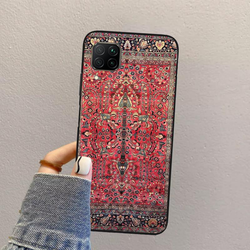 Persian rug art For Huawei Nova 10 9 SE 8i 11i 12i 12s Y60 Y61 Y70 Y90 Y72 Y73 Y91 P60 Pro P40 P30 Lite Case