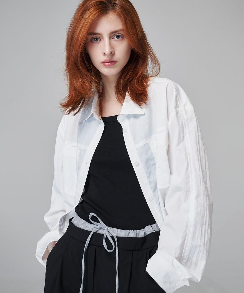 MALOUPE 4112 Nylon Outer Shirt (White)