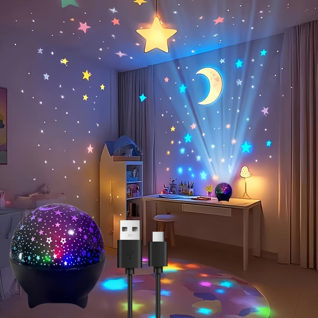Star Projector Night Light with Effect for Bedroom Home Decor