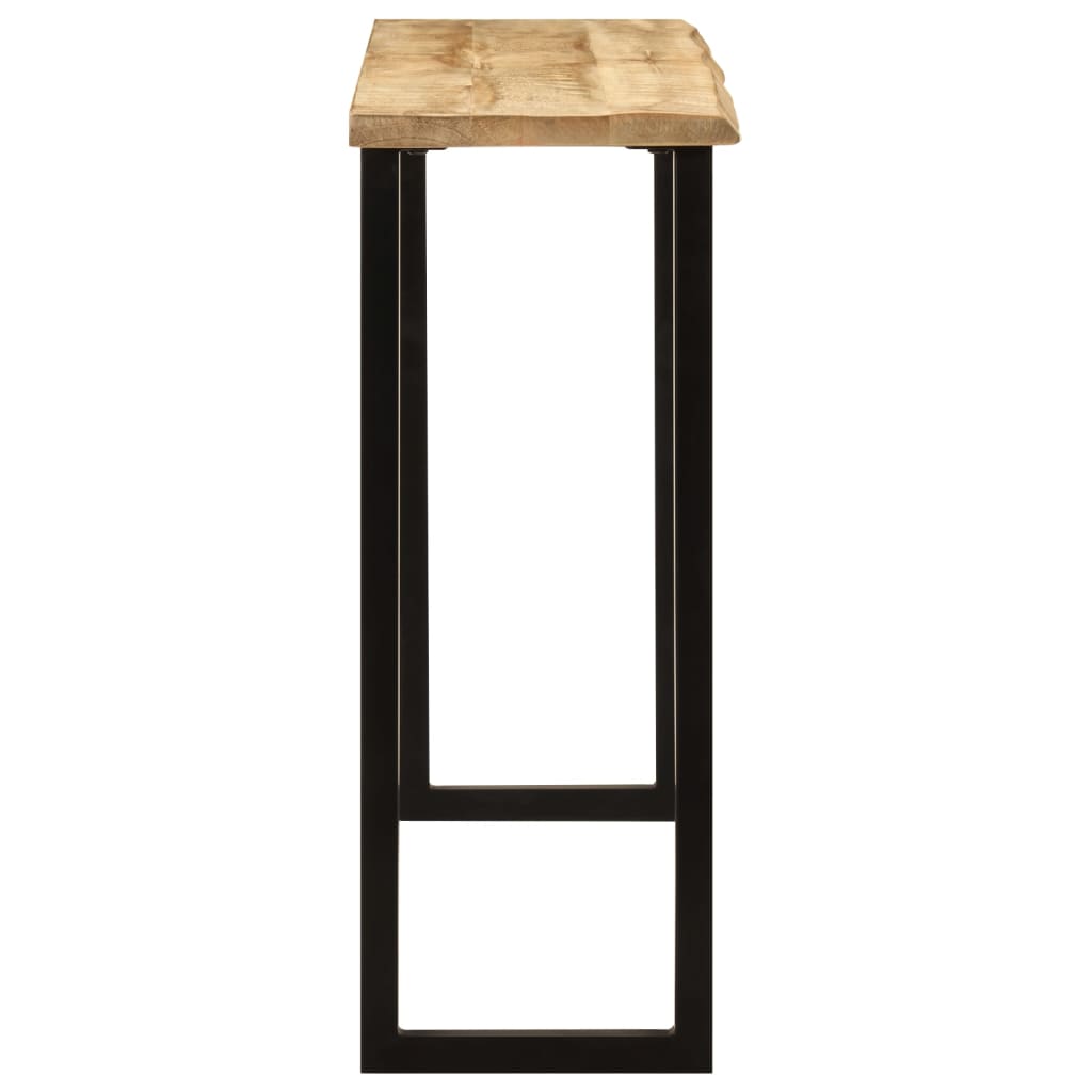 Console Table with Live Edge 105 x 33 x 76 cm Solid Mango Wood