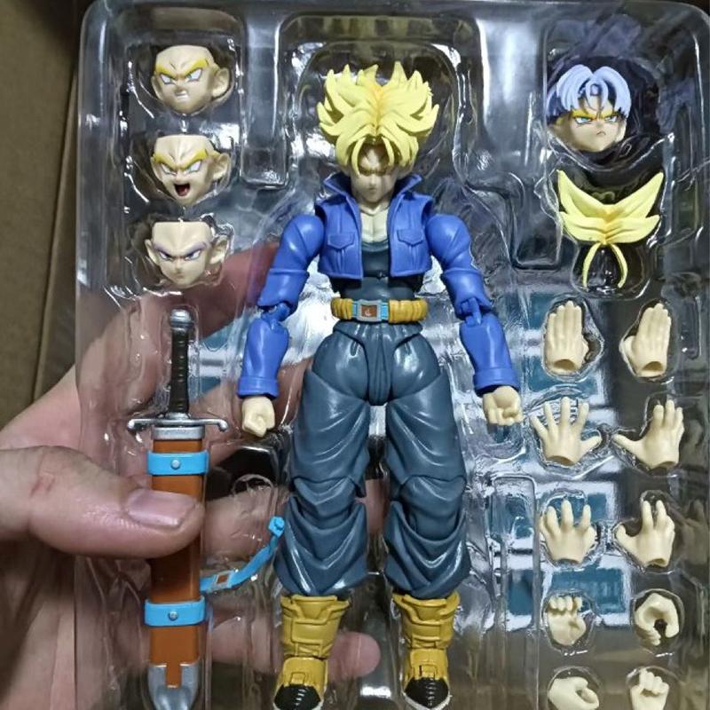 

Аниме Фигурки Dragon Ball Z Shf Супер Сайян Транкс Коллекционная Модель 15см Будущий Мальчик Транкс Подвижные Игрушки Подарки