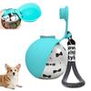 Bola de Água Portátil para Cães, Garrafa de Água para Animais de Estimação de Aço Inoxidável de 10 Oz