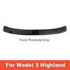 For Tesla Model 3 Highland 2025 Model Y 2025-2025 Juniper 2026 TPE Anti Scratch Trunk Threshold Strip Side Corner Protector