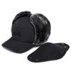 1Pcs Winter Warm Hat Thickened Fleece Adjustable Knitted Cap for Middle-Aged Elderly Outdoor Fishing Cycling