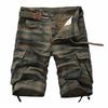 Summer Men's Medium Pants Cotton Comfortable Outdoor Sports Beach Pants Trend Plaid Shorts Loose Straight Large Size Cargo Pants