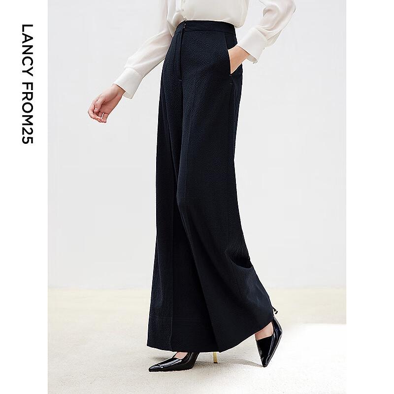 Langzi Women's Wool Blend Straight-Leg Dress Pants